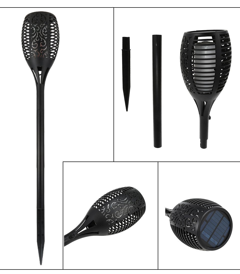 Frendorf | Outdoor LED Solar Flackernde Flamme Fackel Licht