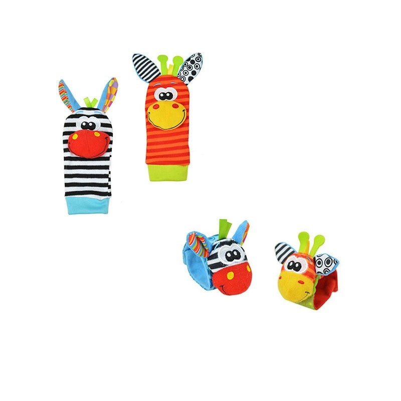 Frendorf | Sensorik-Rassel-Set für Babys mit Hand- und Fußspiel – WackelSpaß (1 kaufen, 1 gratis)