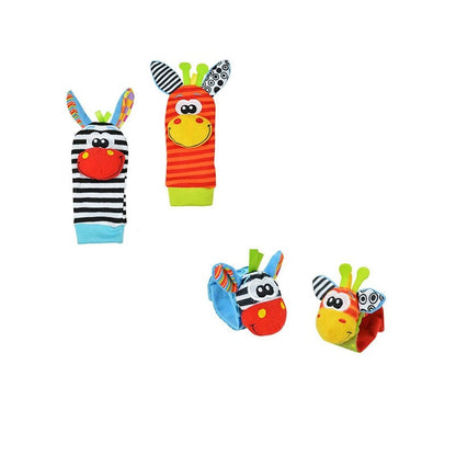 Frendorf | Sensorik-Rassel-Set für Babys mit Hand- und Fußspiel – WackelSpaß (1 kaufen, 1 gratis)