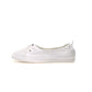 Frendorf | 100% Echtes Leder Schuhe Frauen Flach Causal Schuhe Weiches Rindsleder Weiße Flats