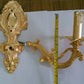Frendorf | RegalGlow - Barock Wandleuchte in Gold mit Kristallakzenten