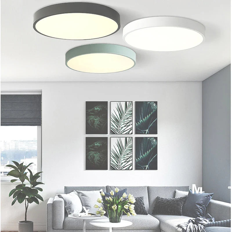 moderne LED-Deckenleuchte - ultradünne fernbedienbare Leuchte für Wohnzimmer und Schlafzimmer