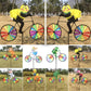 Tier-Fahrrad-Windspinner: Outdoor-Dekoration