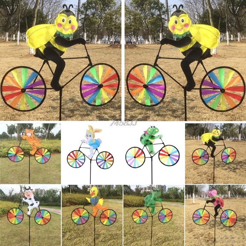 Tier-Fahrrad-Windspinner: Outdoor-Dekoration