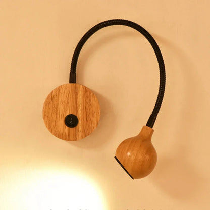 LED-Wandlampen aus Holz