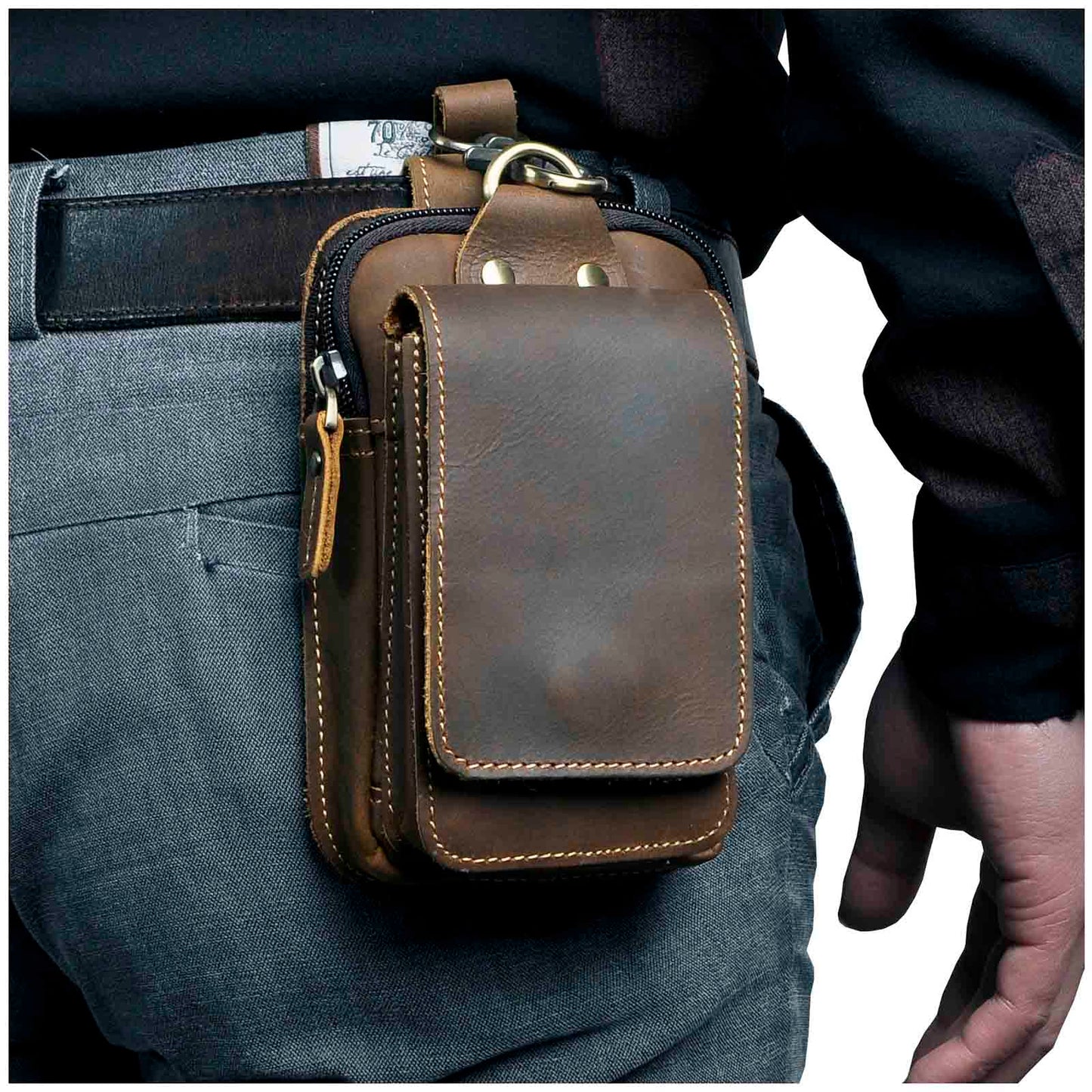 Frendorf | Premium Leder Herren Bauchtasche