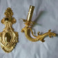 Frendorf | RegalGlow - Barock Wandleuchte in Gold mit Kristallakzenten