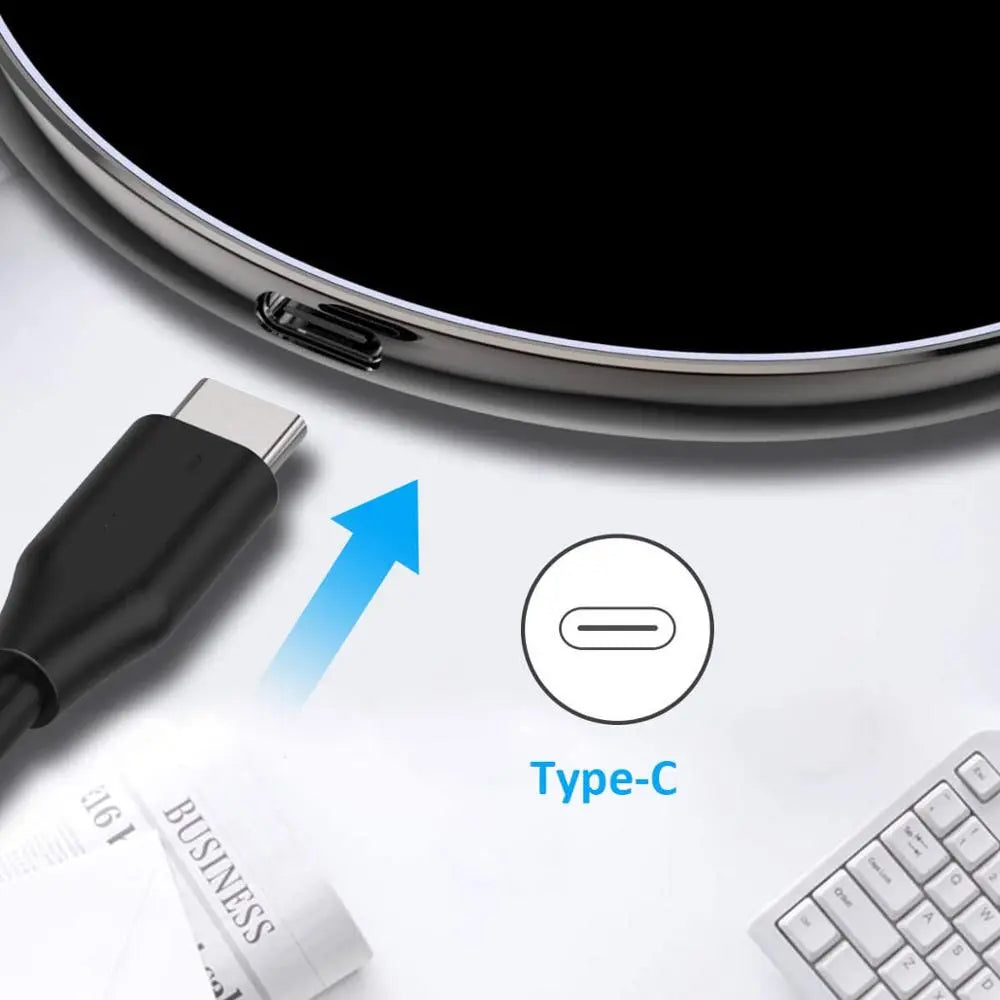 Frendorf | 30W Schnelles kabelloses Ladepad | Premium USB C Ladekabel MagSafe Ladegerät für Apple iPhone, Samsung & Android - Fast Wireless Charging Pad