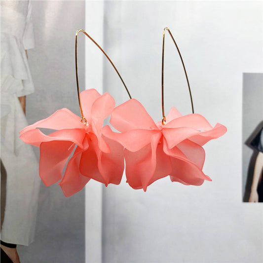 Frendorf | Bohemian rote Blumen Ohrringe