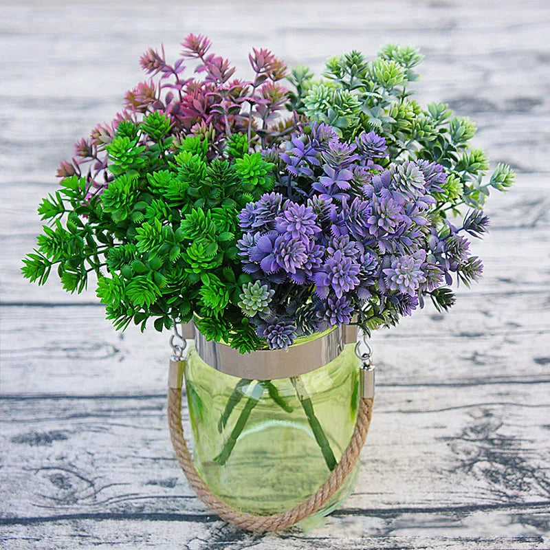 Frendorf | 28 Köpfe Künstliche Sukkulenten – Herbst Fake Blätter und Lotusgras für Garten, Zuhause und Hochzeitsdekoration