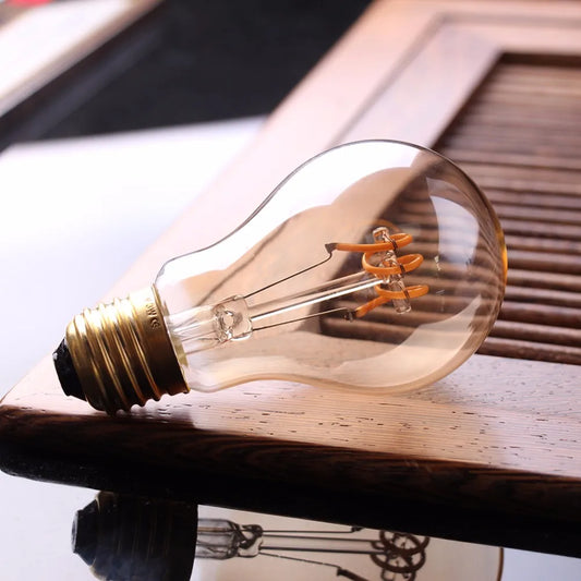 Dimmable Vintage LED-Birne (3W, E27-Basis) - Goldspiral-Glühfaden für Kronleuchter & dekorative Beleuchtung