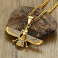 Rhinestone Ahura Mazda Zoroastrian Anhänger Halskette