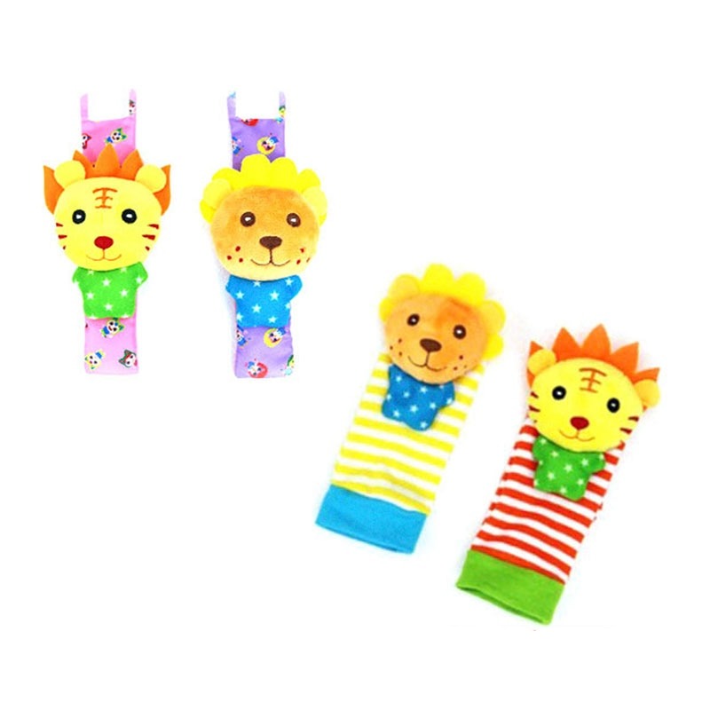 Frendorf | Sensorik-Rassel-Set für Babys mit Hand- und Fußspiel – WackelSpaß (1 kaufen, 1 gratis)