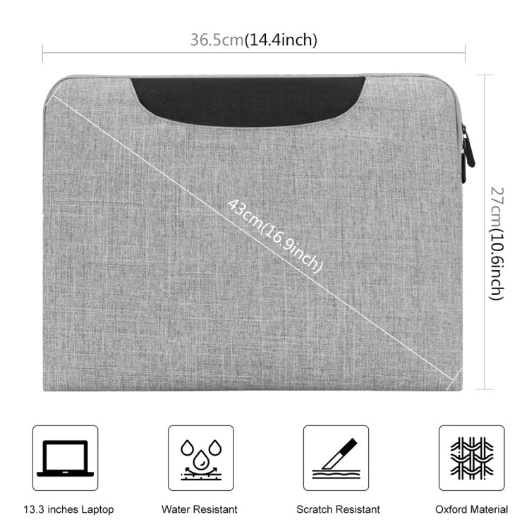 Frendorf | HAWEEL 13,3 Zoll Laptop-Handtasche, Für Macbook, Samsung, Lenovo, Sony, DELL Alienware, CHUWI, ASUS, HP, 13,3 Zoll und kleinere Laptops (Grau)