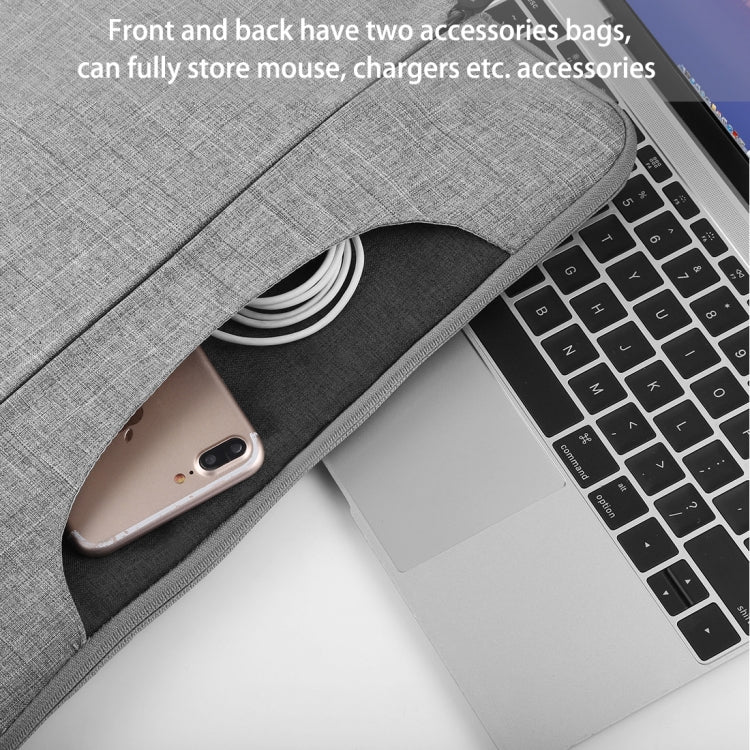 Frendorf | HAWEEL 15.6 Zoll Laptop-Handtasche, für Macbook, Samsung, Lenovo, Sony, DELL Alienware, CHUWI, ASUS, HP, 15.6 Zoll und kleinere Laptops (Grau)