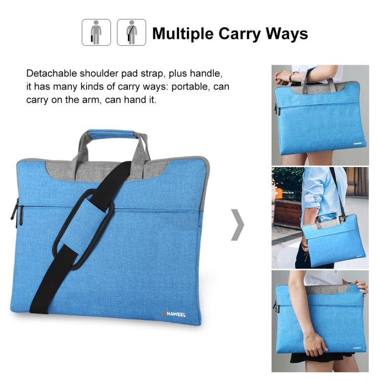 Frendorf | HAWEEL 15.6 Zoll Laptop Handtasche, Für Macbook, Samsung, Lenovo, Sony, DELL Alienware, CHUWI, ASUS, HP, 15.6 Zoll und kleinere Laptops (Blau)