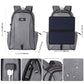 Frendorf | HAWEEL 14W Faltbarer Abnehmbarer Solar Power Outdoor Tragbarer Canvas Dual Shoulder Laptop Rucksack, USB-Ausgang: 5V 2.1A Max(Grau)