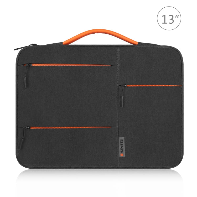 Frendorf | HAWEEL 13,0 Zoll Sleeve Case Reißverschluss Aktentasche Laptoptasche für Macbook, Samsung, Lenovo Thinkpad, Sony, DELL Alienware, CHUWI, ASUS, HP, 13 Zoll - 13,5 Zoll Laptops (Schwarz)