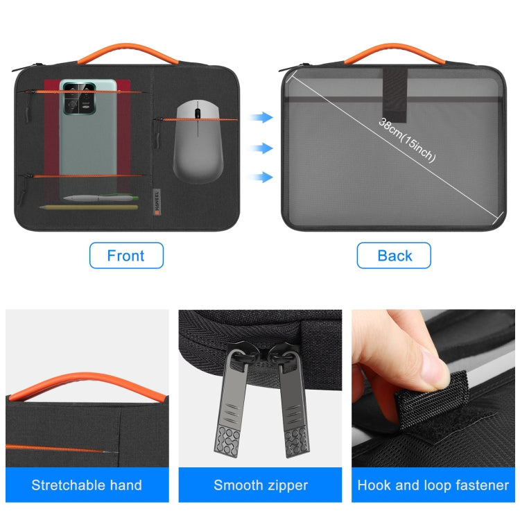 Frendorf | HAWEEL 13,0 Zoll Sleeve Case Reißverschluss Aktentasche Laptoptasche für Macbook, Samsung, Lenovo Thinkpad, Sony, DELL Alienware, CHUWI, ASUS, HP, 13 Zoll - 13,5 Zoll Laptops (Schwarz)