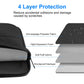 Frendorf | HAWEEL 13,0 Zoll Sleeve Case Reißverschluss Aktentasche Laptoptasche für Macbook, Samsung, Lenovo Thinkpad, Sony, DELL Alienware, CHUWI, ASUS, HP, 13 Zoll - 13,5 Zoll Laptops (Schwarz)