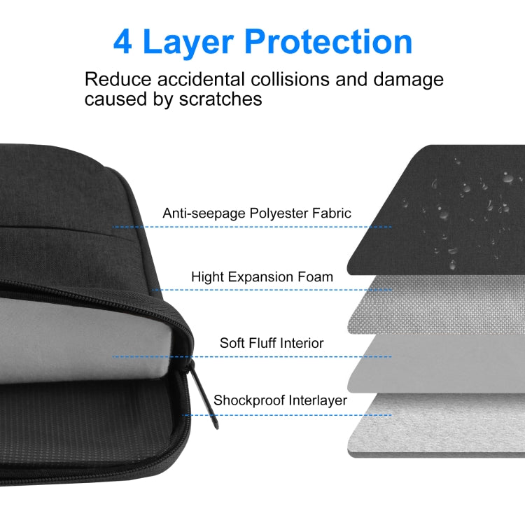 Frendorf | HAWEEL 13,0 Zoll Sleeve Case Reißverschluss Aktentasche Laptoptasche für Macbook, Samsung, Lenovo Thinkpad, Sony, DELL Alienware, CHUWI, ASUS, HP, 13 Zoll - 13,5 Zoll Laptops (Schwarz)