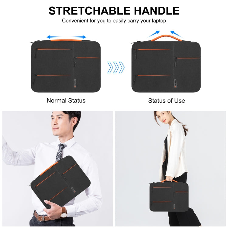 Frendorf | HAWEEL 13,0 Zoll Sleeve Case Reißverschluss Aktentasche Laptoptasche für Macbook, Samsung, Lenovo Thinkpad, Sony, DELL Alienware, CHUWI, ASUS, HP, 13 Zoll - 13,5 Zoll Laptops (Schwarz)
