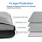 Frendorf | HAWEEL 13,0 Zoll Sleeve Case Reißverschluss Aktentasche Laptop Handtasche Für Macbook, Samsung, Lenovo Thinkpad, Sony, DELL Alienware, CHUWI, ASUS, HP, 13 Zoll - 13,5 Zoll Laptops (Grau)