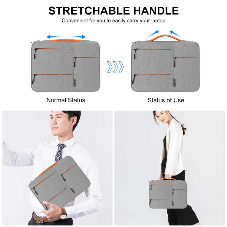 Frendorf | HAWEEL 13,0 Zoll Sleeve Case Reißverschluss Aktentasche Laptop Handtasche Für Macbook, Samsung, Lenovo Thinkpad, Sony, DELL Alienware, CHUWI, ASUS, HP, 13 Zoll - 13,5 Zoll Laptops (Grau)