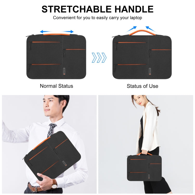 Frendorf | HAWEEL 15,0 Zoll Sleeve Case Reißverschluss Aktentasche Laptop Handtasche für Macbook, Samsung, Lenovo Thinkpad, Sony, DELL Alienware, CHUWI, ASUS, HP, 15,0 Zoll - 16,0 Zoll Laptops (Schwarz)