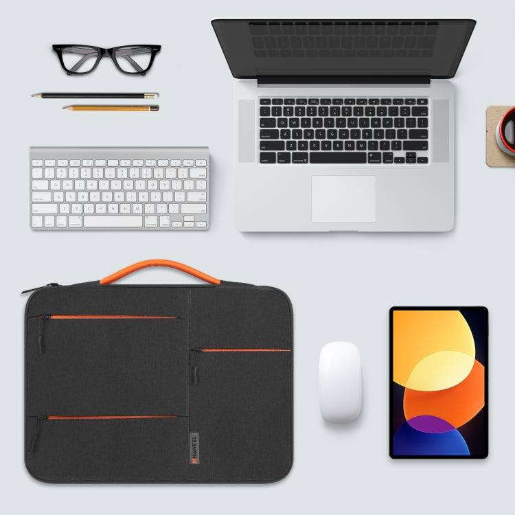 Frendorf | HAWEEL 15,0 Zoll Sleeve Case Reißverschluss Aktentasche Laptop Handtasche für Macbook, Samsung, Lenovo Thinkpad, Sony, DELL Alienware, CHUWI, ASUS, HP, 15,0 Zoll - 16,0 Zoll Laptops (Schwarz)
