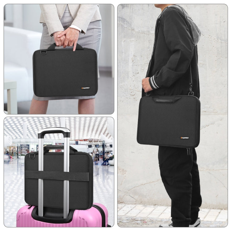 Frendorf | HAWEEL 13,0 Zoll-14,0 Zoll Aktentasche Umhängetasche Laptop Tasche Für Macbook, Lenovo Thinkpad, ASUS, HP (Schwarz)