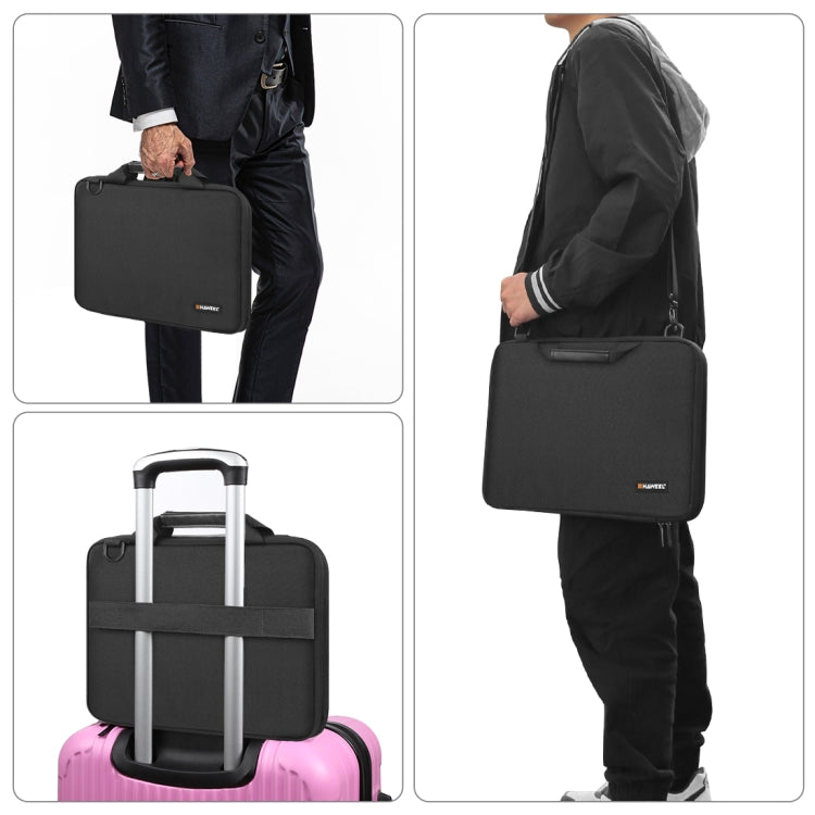 Frendorf | HAWEEL 14.0 Zoll -16.0 Zoll Aktentasche Crossbody Laptop Tasche für Macbook, Lenovo Thinkpad, ASUS, HP (Schwarz)