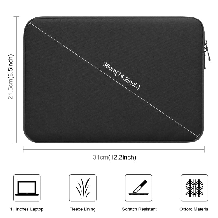 Frendorf | HAWEEL 11 Zoll Sleeve Case Reißverschluss Aktentasche Tragetasche Für Macbook, Samsung, Lenovo, Sony, DELL Alienware, CHUWI, ASUS, HP, 11 Zoll und darunter Laptops / Tablets (Schwarz)