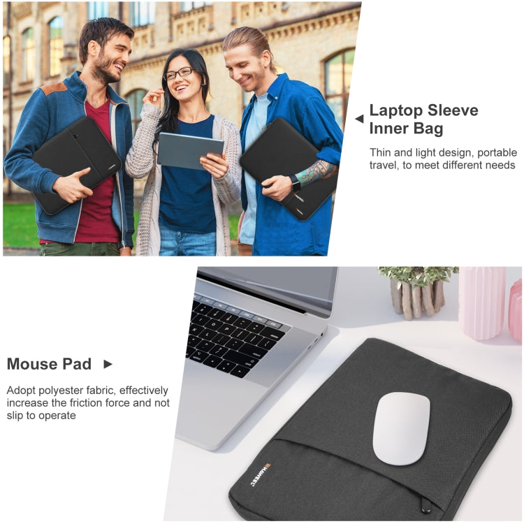 Frendorf | HAWEEL 11 Zoll Sleeve Case Reißverschluss Aktentasche Tragetasche Für Macbook, Samsung, Lenovo, Sony, DELL Alienware, CHUWI, ASUS, HP, 11 Zoll und darunter Laptops / Tablets (Schwarz)