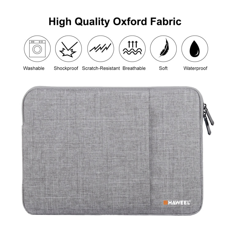 Frendorf | HAWEEL 11 Zoll Sleeve Case Reißverschluss Aktentasche Tragetasche für Macbook, Samsung, Lenovo, Sony, DELL Alienware, CHUWI, ASUS, HP, 11 Zoll und darunter Laptops / Tablets (Grau)