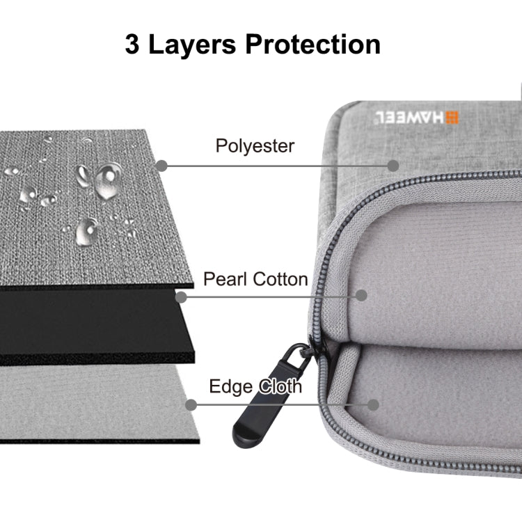 Frendorf | HAWEEL 11 Zoll Sleeve Case Reißverschluss Aktentasche Tragetasche für Macbook, Samsung, Lenovo, Sony, DELL Alienware, CHUWI, ASUS, HP, 11 Zoll und darunter Laptops / Tablets (Grau)