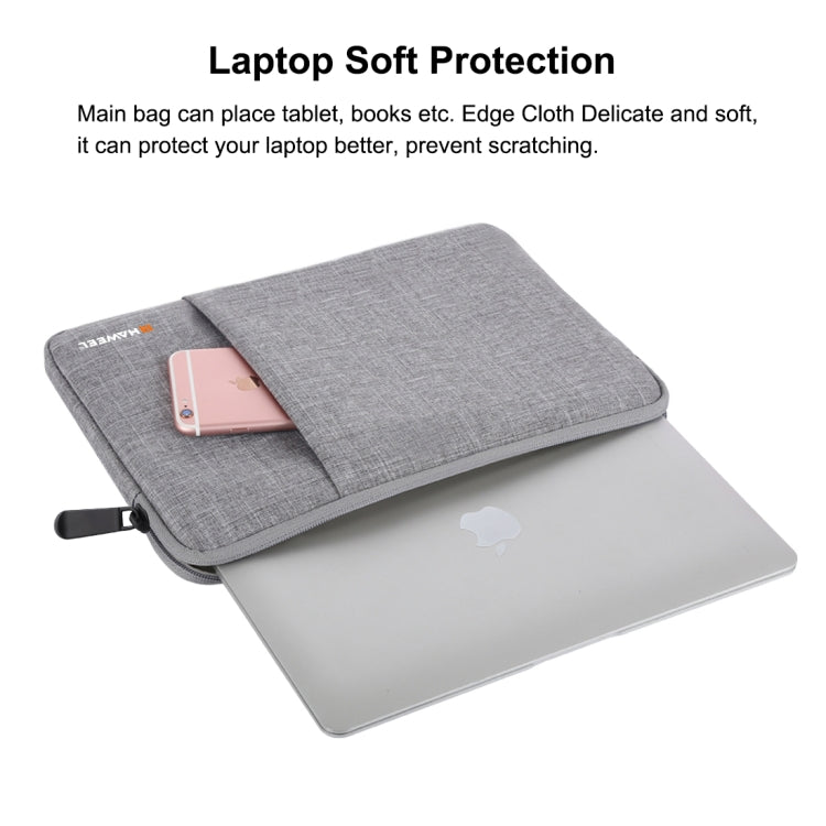 Frendorf | HAWEEL 11 Zoll Sleeve Case Reißverschluss Aktentasche Tragetasche für Macbook, Samsung, Lenovo, Sony, DELL Alienware, CHUWI, ASUS, HP, 11 Zoll und darunter Laptops / Tablets (Grau)