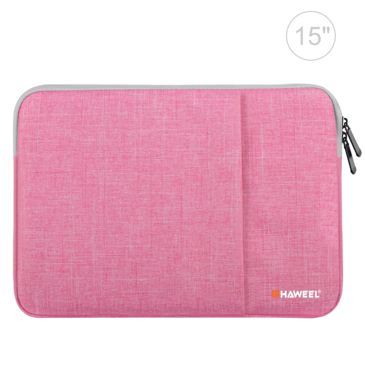 Frendorf | HAWEEL 15,0 Zoll Sleeve Case Zipper Aktentasche Laptop Tragetasche, Für Macbook, Samsung, Lenovo, Sony, DELL Alienware, CHUWI, ASUS, HP, 15 Zoll und kleinere Laptops (Pink)