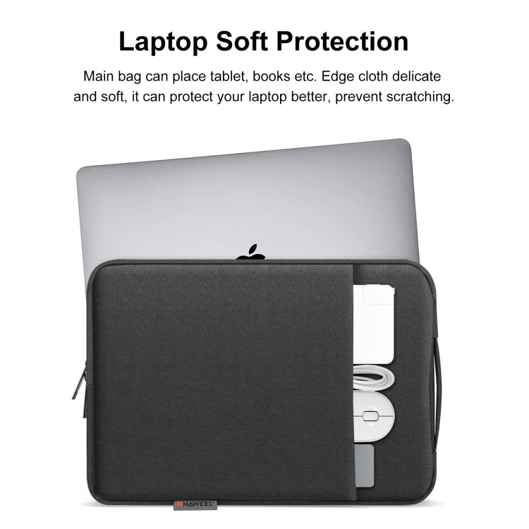 Frendorf | HAWEEL Laptop Sleeve Case Zipper Aktentasche mit Griff für 15-16,7 Zoll Laptop (Schwarz)