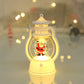 HZZKZZ Weihnachtsornamente LED Laterne Licht Weihnachtsmann Fröhliche Weihnachten Dekorationen für Zuhause 2023 Xmas Navidad Noel Geschenk