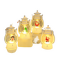 HZZKZZ Weihnachtsornamente LED Laterne Licht Weihnachtsmann Fröhliche Weihnachten Dekorationen für Zuhause 2023 Xmas Navidad Noel Geschenk