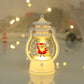 HZZKZZ Weihnachtsornamente LED Laterne Licht Weihnachtsmann Fröhliche Weihnachten Dekorationen für Zuhause 2023 Xmas Navidad Noel Geschenk