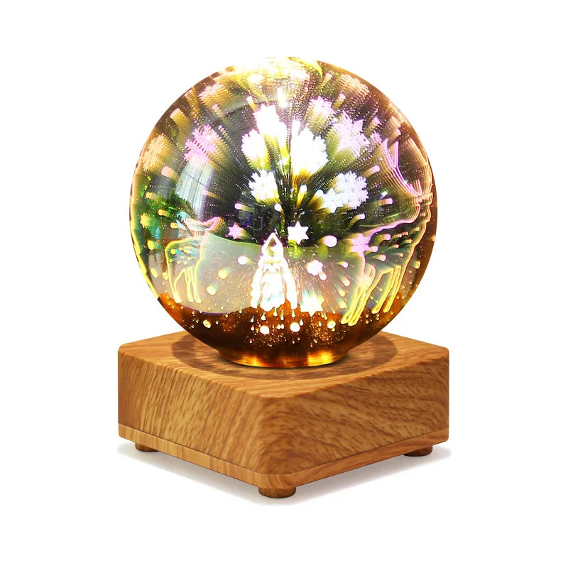 Night Light Starry Sky Star Heart Colorful Atmosphere Multiple USB Table Desk Lamp Ball Home Bedroom Decoration Christmas Gift