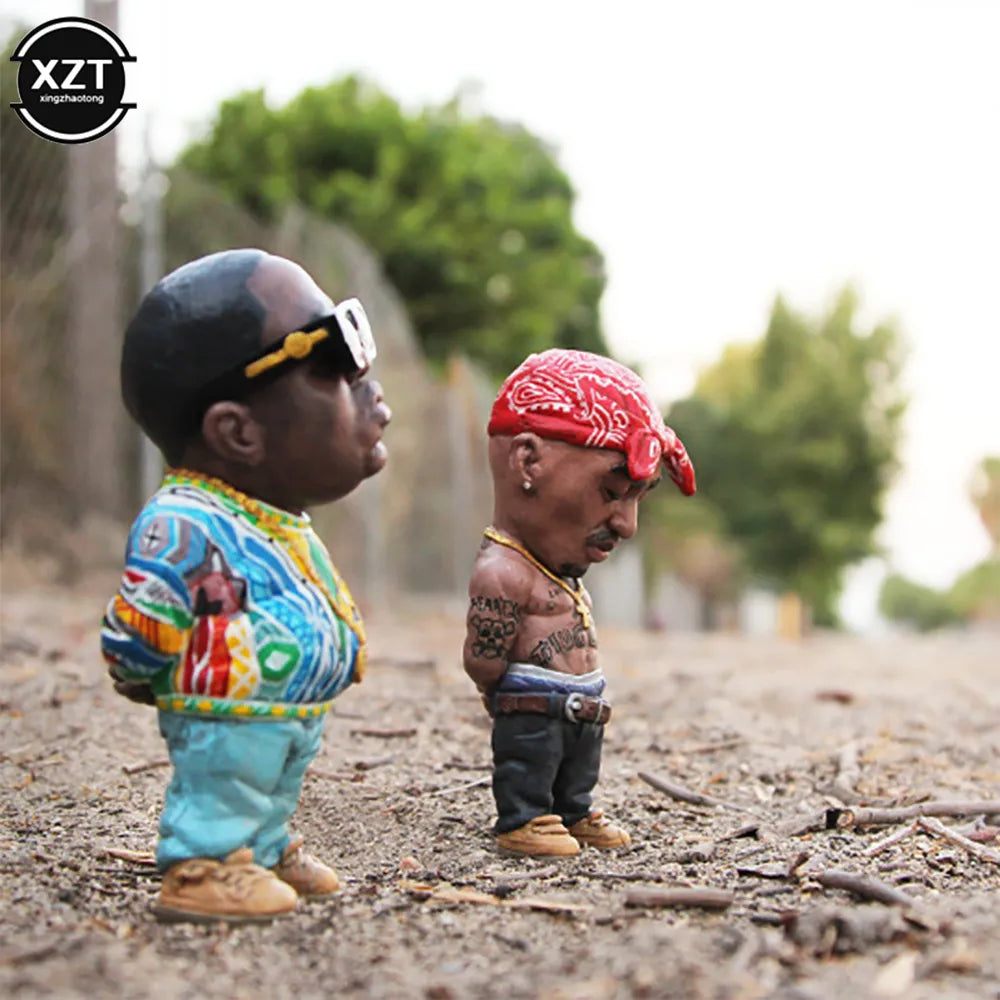 1 Pc Hip Hop Legend Gedenkharz Ornament - Erinnerungsstatue Handwerk für Wohn- und Gartendekoration