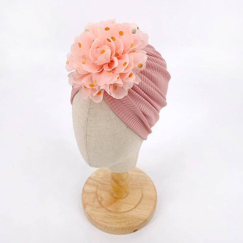Frendorf | Weiche Baby-Turbanmütze mit Rüschendetail – KuschelGlanz (1+1 Gratis)