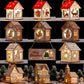 DIY Holz Hängendes Haus Dekor Leuchtende Lampe