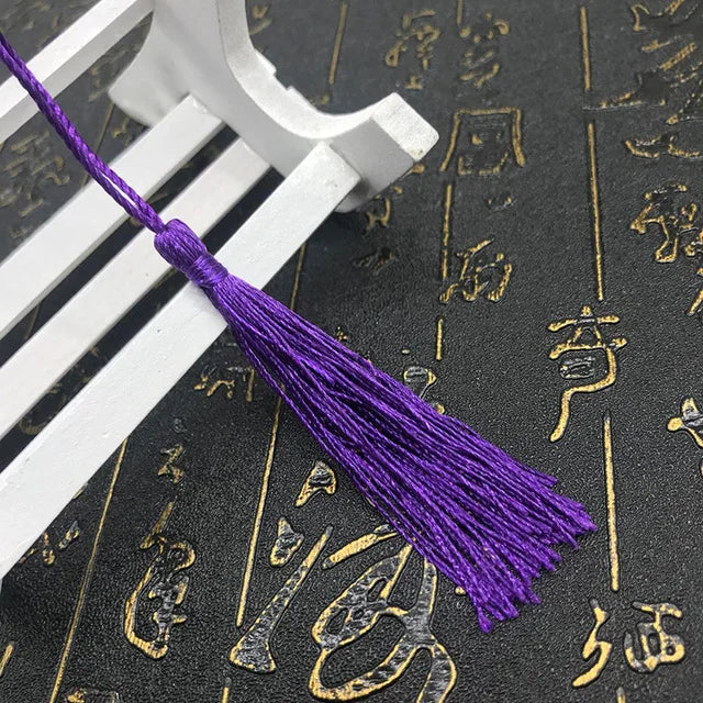 35 Stück Farbgemisch Lesezeichen Quasten - 13 cm Mini Quasten mit Schlaufen für DIY Bastel- und Schmuckherstellungszubehör
