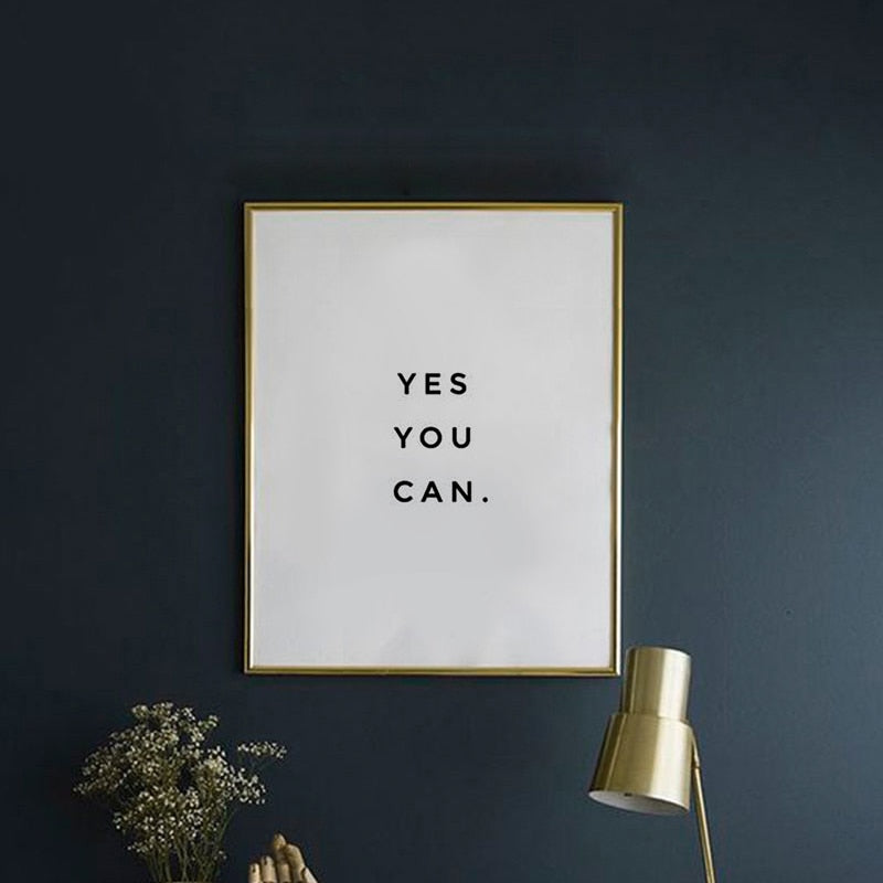 Yes You Can - Canvas Wall Art Painting