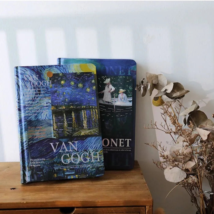 Frendorf | Van Gogh Monet Fancy Berühmte Malerei Hardcover Journal Notizbuch 98 Blätter