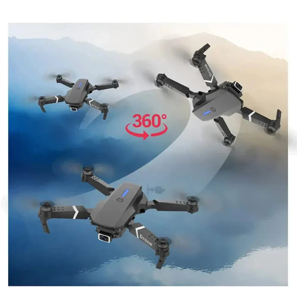 Frendorf |  - E88 Pro Drohne 4k HD Dual Kamera RC VR 3D lange Akkulaufzeit Flugbahn Flug FPV Mini-Drohne